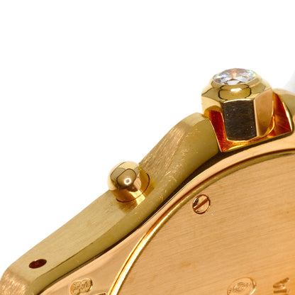 CARTIER カルティエ サントス ラウンド クロノリフレックス 腕時計 K18YG レディース 中古