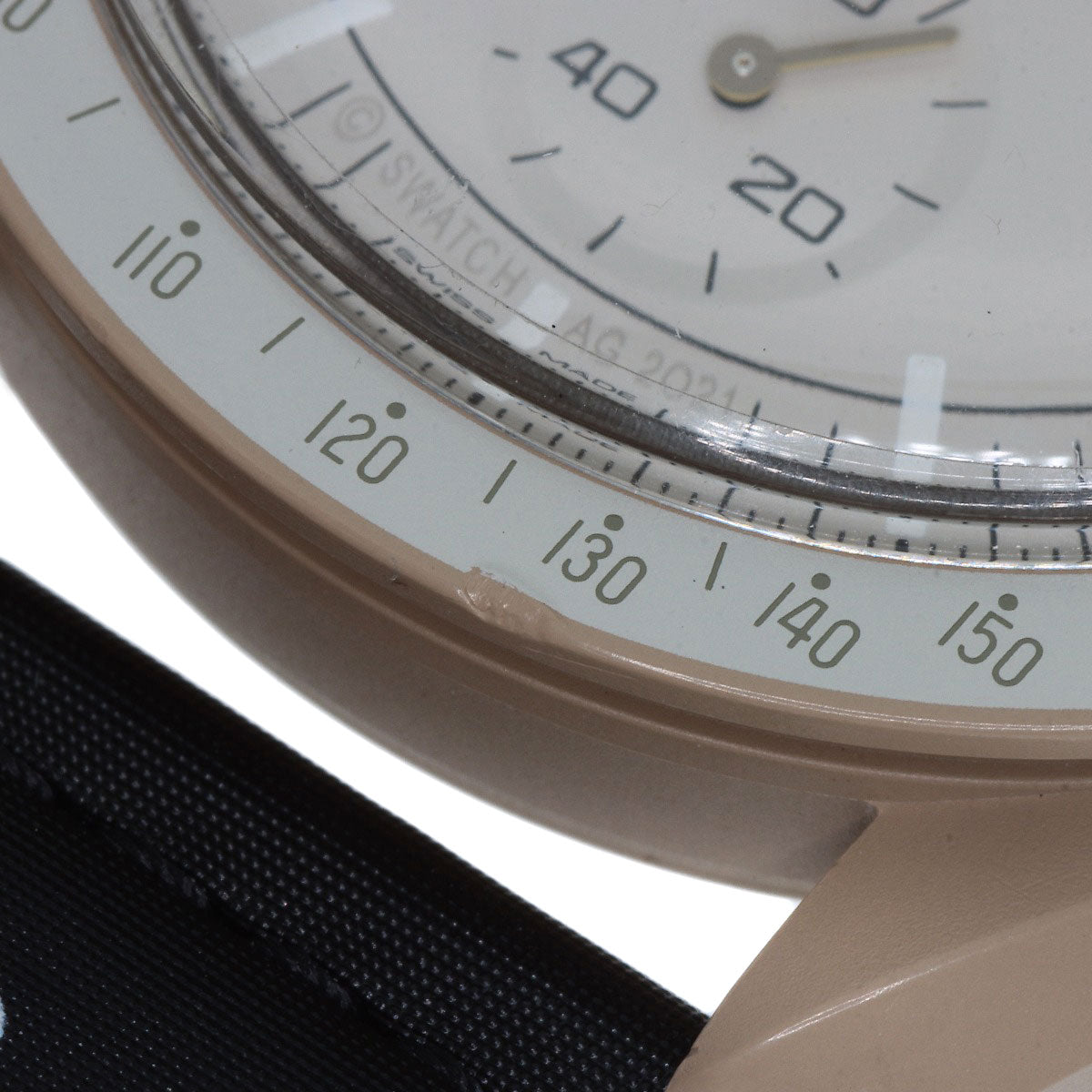 Swatch スウォッチ S033C100 MISSION TO JUPITER スピードマスター オメガ コラボ 腕時計 セラミック メンズ 中古