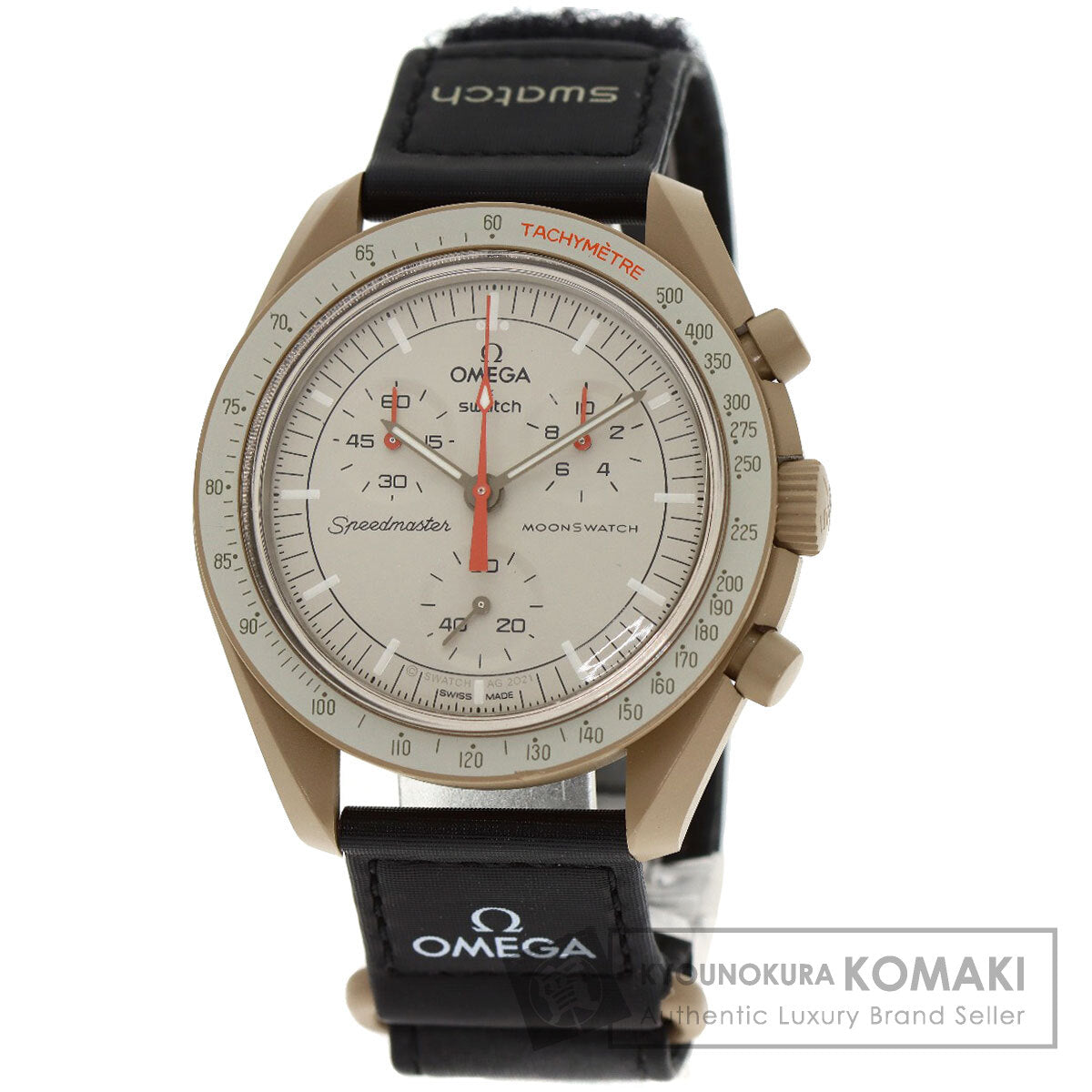 Swatch スウォッチ S033C100 MISSION TO JUPITER スピードマスター オメガ コラボ 腕時計 セラミック メンズ 中古