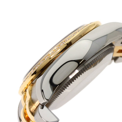 ROLEX ロレックス 179383G デイトジャスト10P ベゼル ダイヤモンド メテオライト 腕時計 K18YG レディース 中古