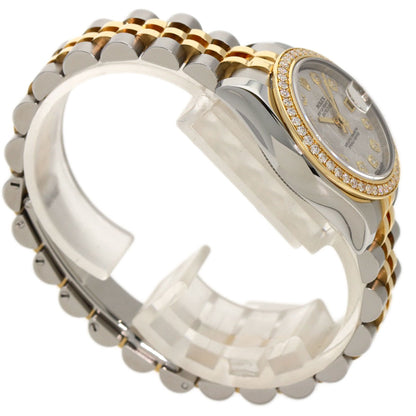 ROLEX ロレックス 179383G デイトジャスト10P ベゼル ダイヤモンド メテオライト 腕時計 K18YG レディース 中古