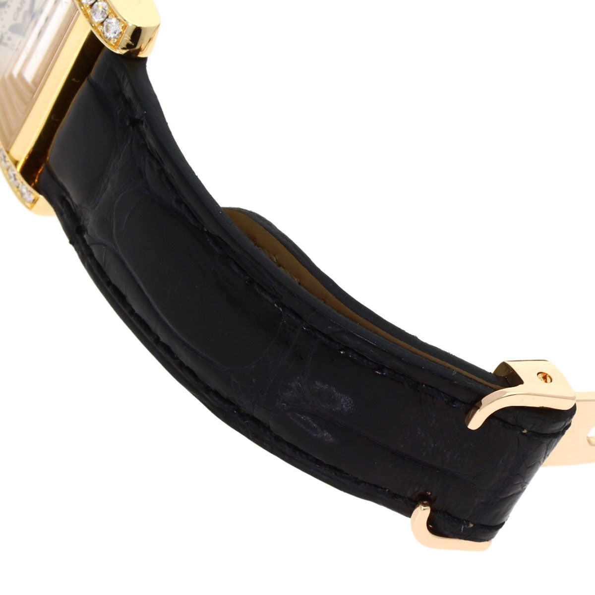CARTIER カルティエ WE100151 タンクフランセーズ SM 腕時計 K18YG レディース 中古