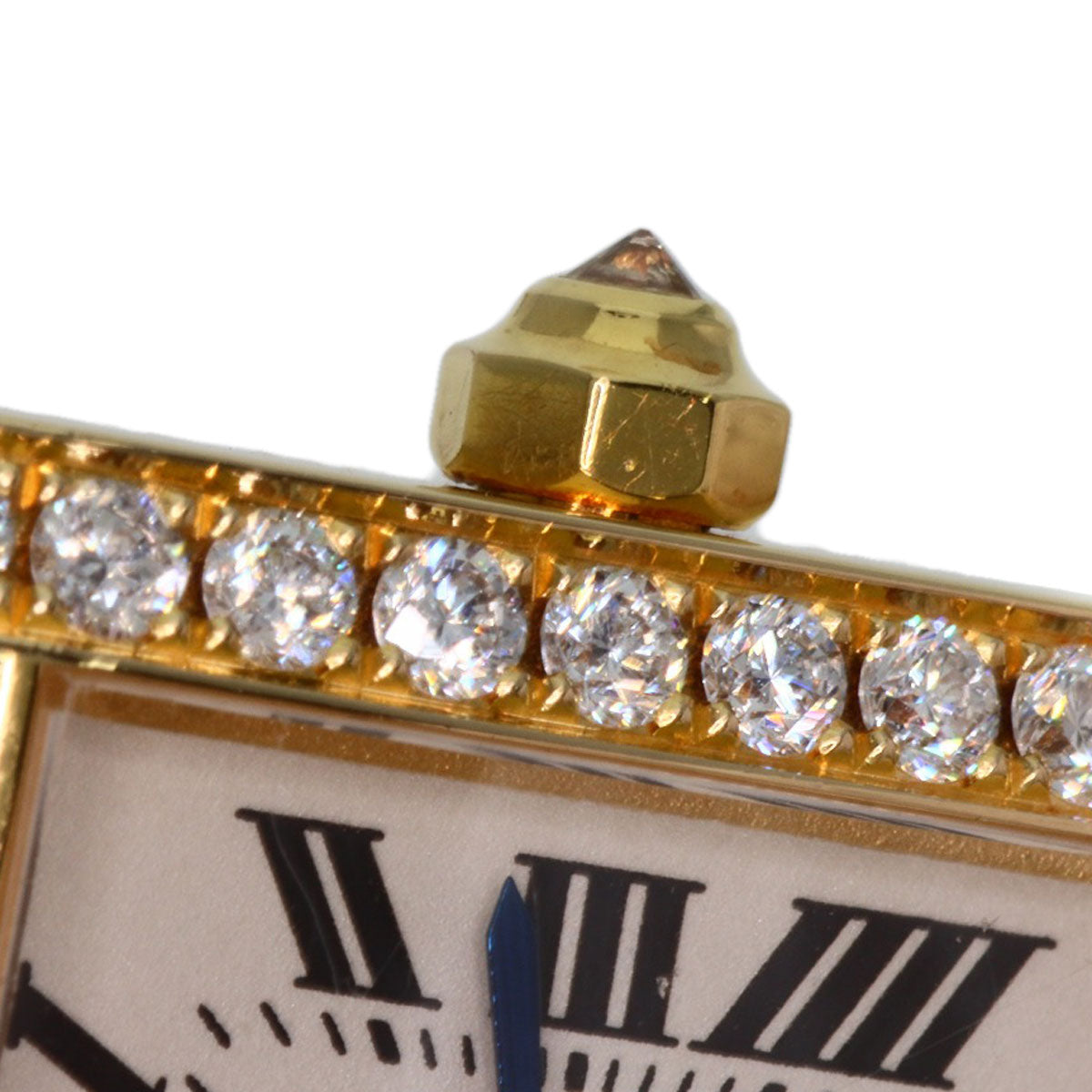 CARTIER カルティエ WE100151 タンクフランセーズ SM 腕時計 K18YG レディース 中古
