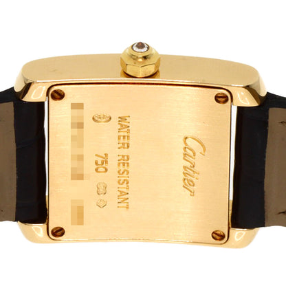 CARTIER カルティエ WE100151 タンクフランセーズ SM 腕時計 K18YG レディース 中古