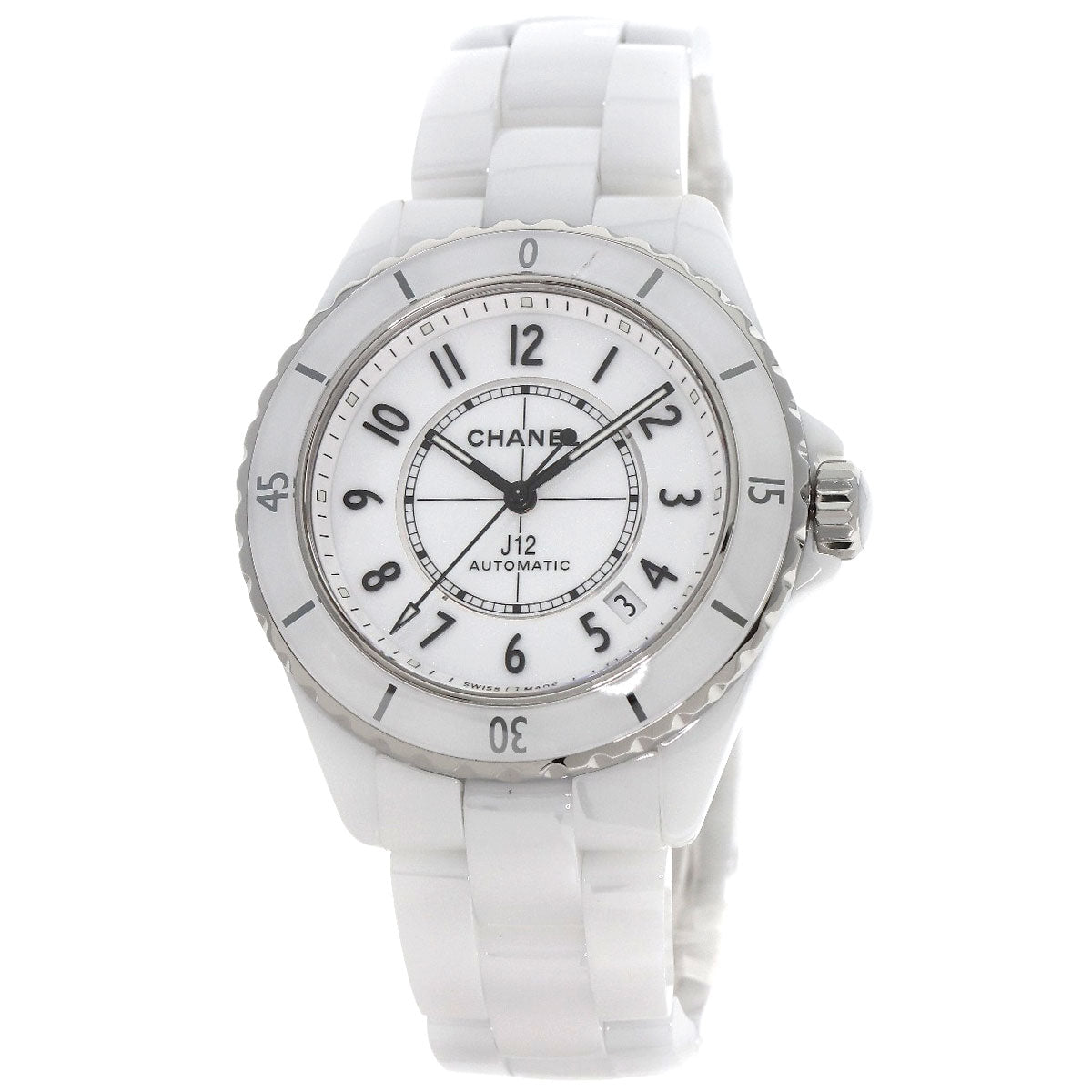 CHANEL シャネル H5700 J12 38mm ホワイト セラミック 腕時計 セラミック メンズ 中古