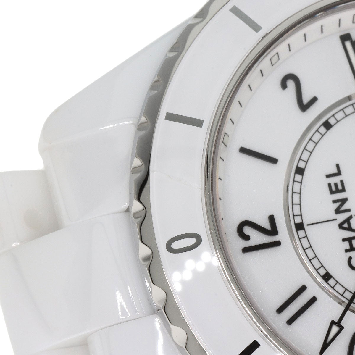 CHANEL シャネル H5700 J12 38mm ホワイト セラミック 腕時計 セラミック メンズ 中古