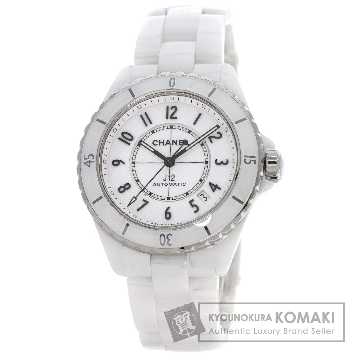 CHANEL シャネル H5700 J12 38mm ホワイト セラミック 腕時計 セラミック メンズ 中古