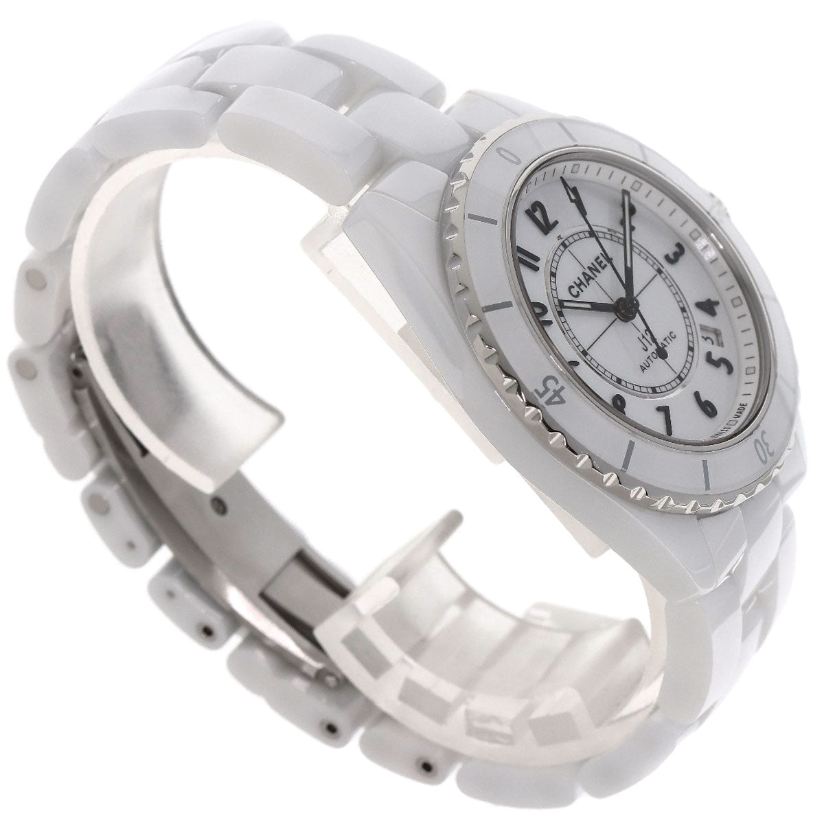 CHANEL シャネル H5700 J12 38mm ホワイト セラミック 腕時計 セラミック メンズ 中古
