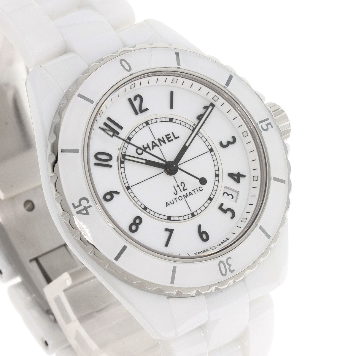 CHANEL シャネル H5700 J12 38mm ホワイト セラミック 腕時計 セラミック メンズ 中古