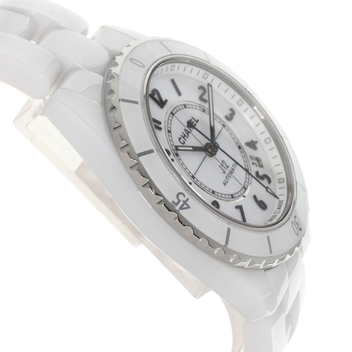 CHANEL シャネル H5700 J12 38mm ホワイト セラミック 腕時計 セラミック メンズ 中古