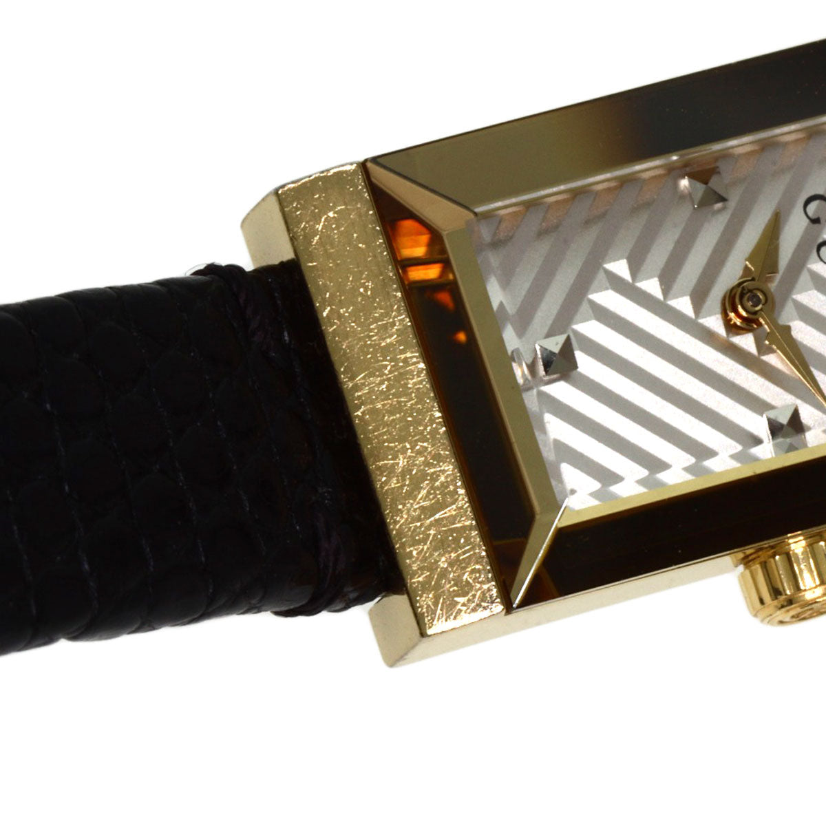 GUCCI グッチ YA147507 Gフレーム 腕時計 GP レディース 中古