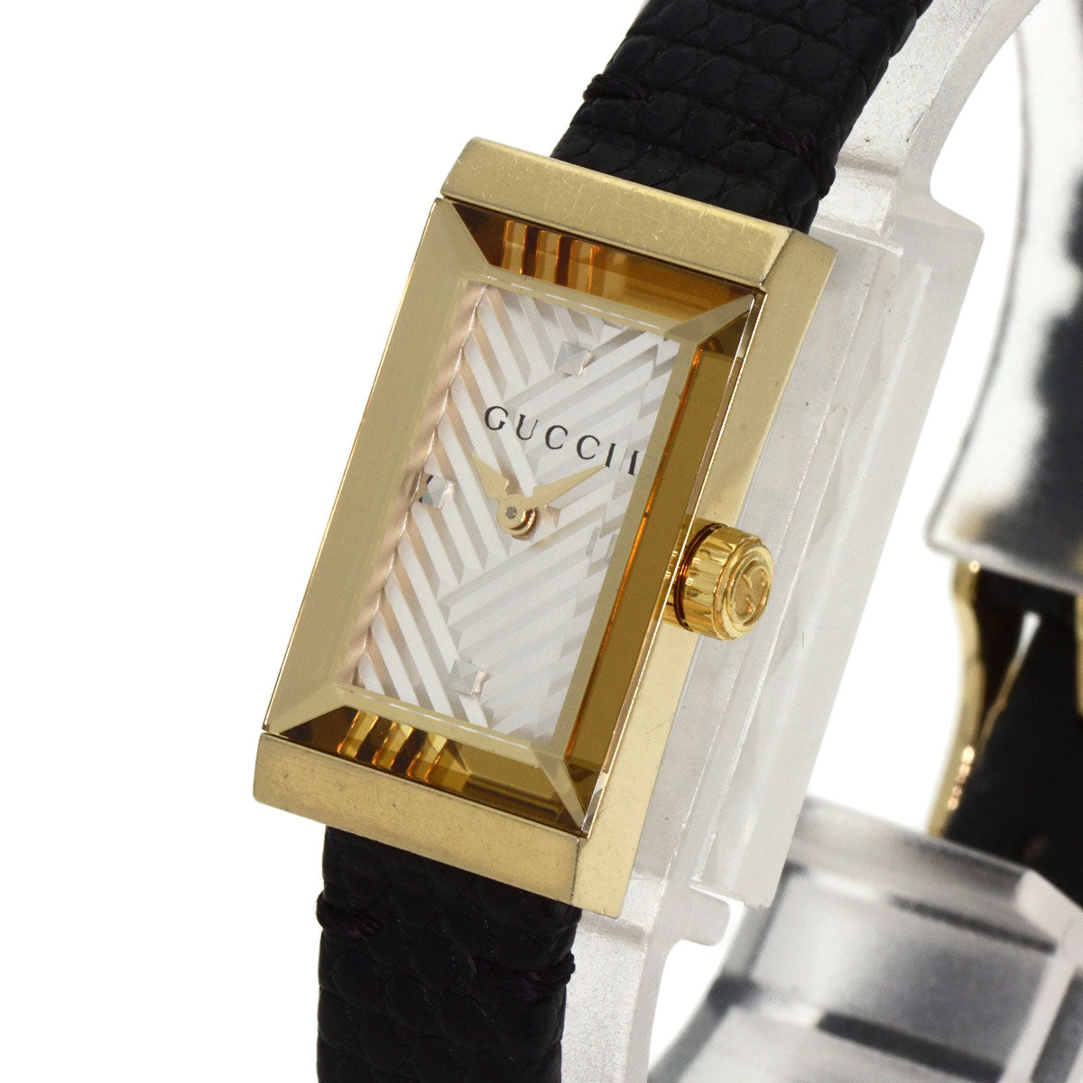 GUCCI グッチ YA147507 Gフレーム 腕時計 GP レディース 中古