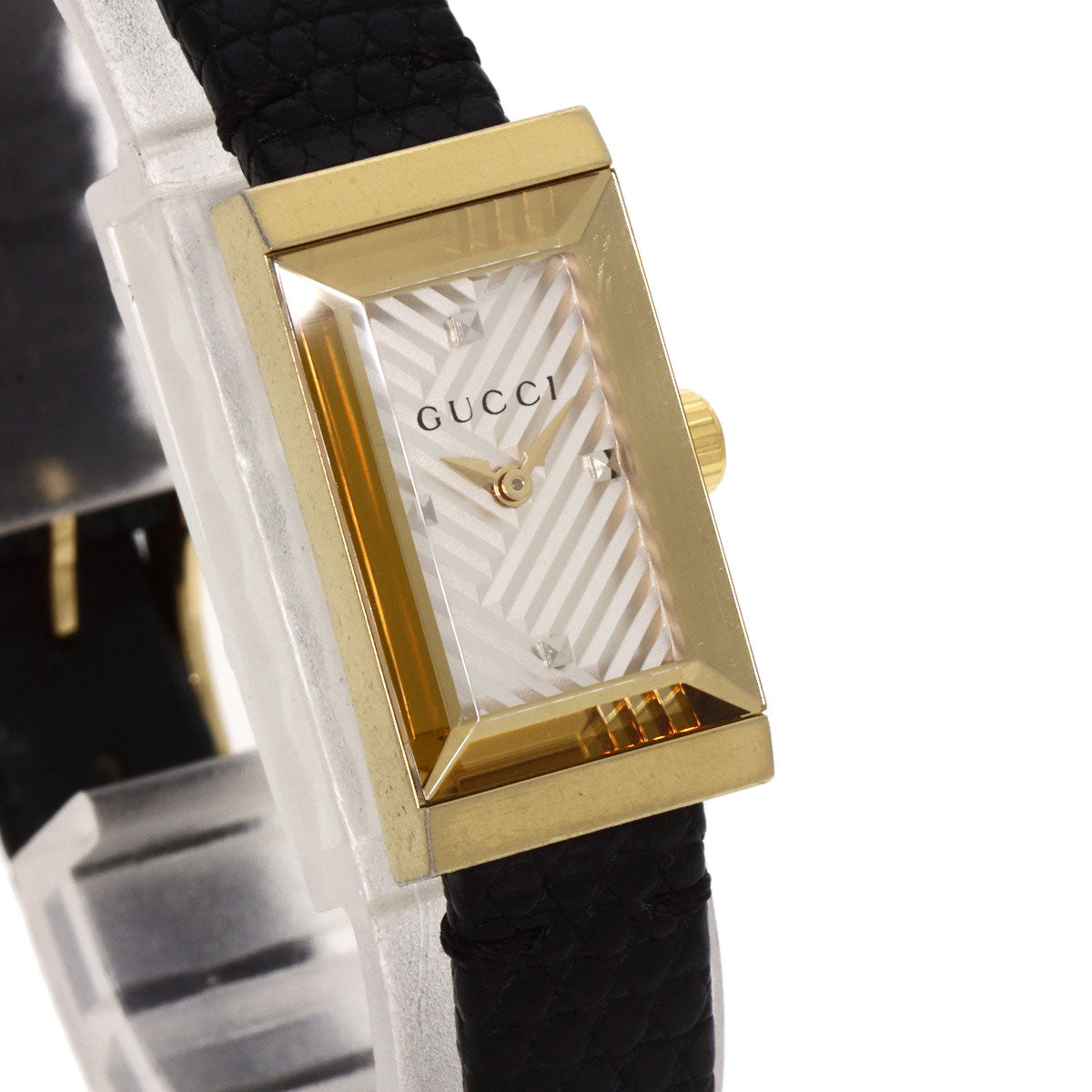 GUCCI グッチ YA147507 Gフレーム 腕時計 GP レディース 中古