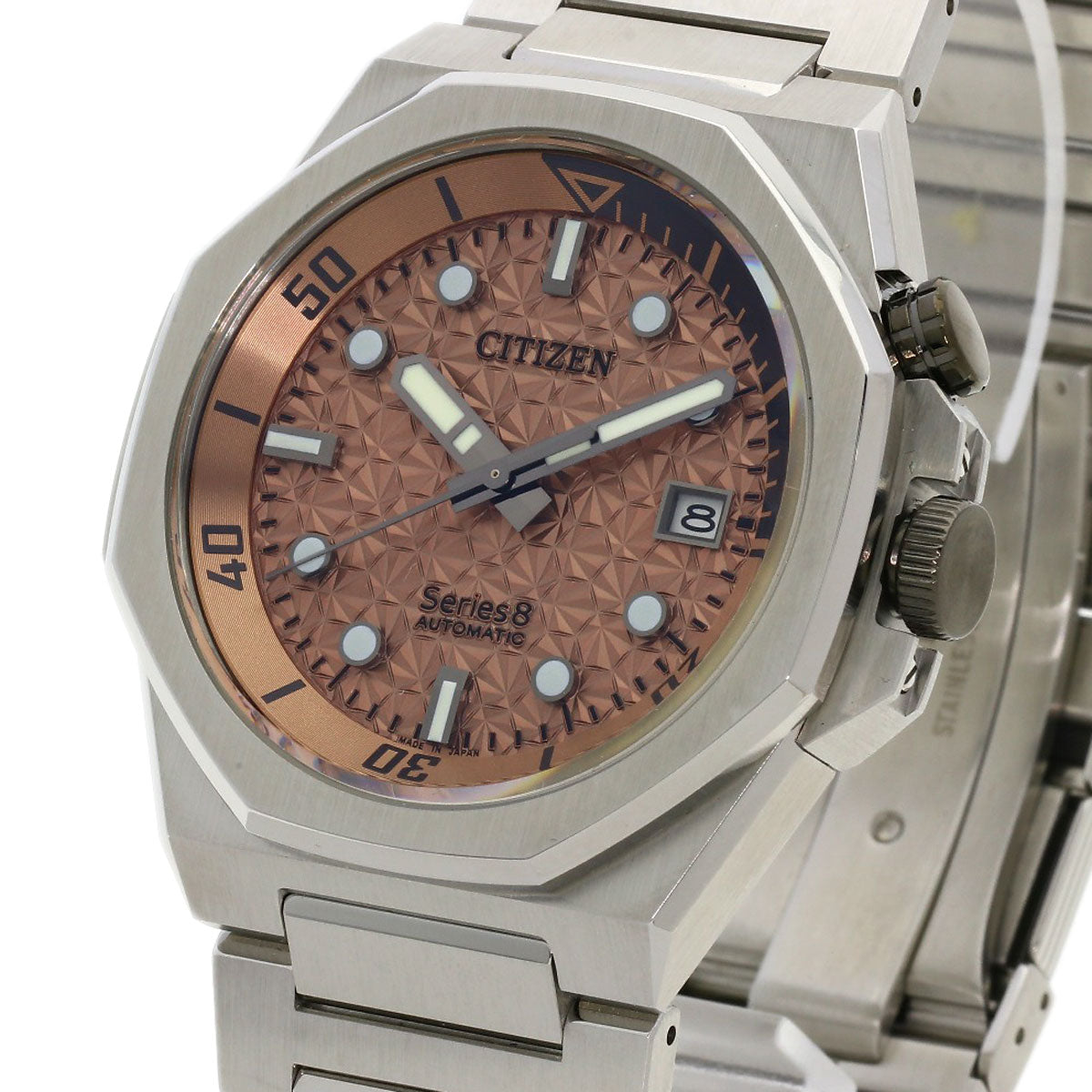 CITIZEN シチズン NB6066-51W シリーズ8 メカニカル 世界限定1700本 腕時計 SS メンズ 中古