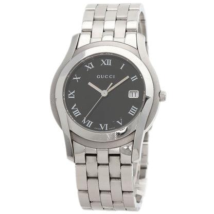 GUCCI グッチ 5500M ラウンドフェイス 腕時計 SS メンズ 中古