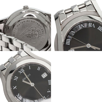 GUCCI グッチ 5500M ラウンドフェイス 腕時計 SS メンズ 中古