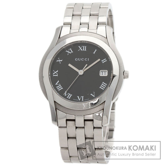 GUCCI グッチ 5500M ラウンドフェイス 腕時計 SS メンズ 中古