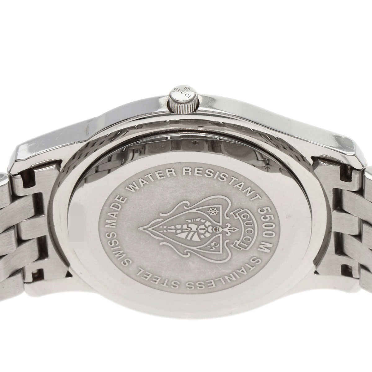 GUCCI グッチ 5500M ラウンドフェイス 腕時計 SS メンズ 中古