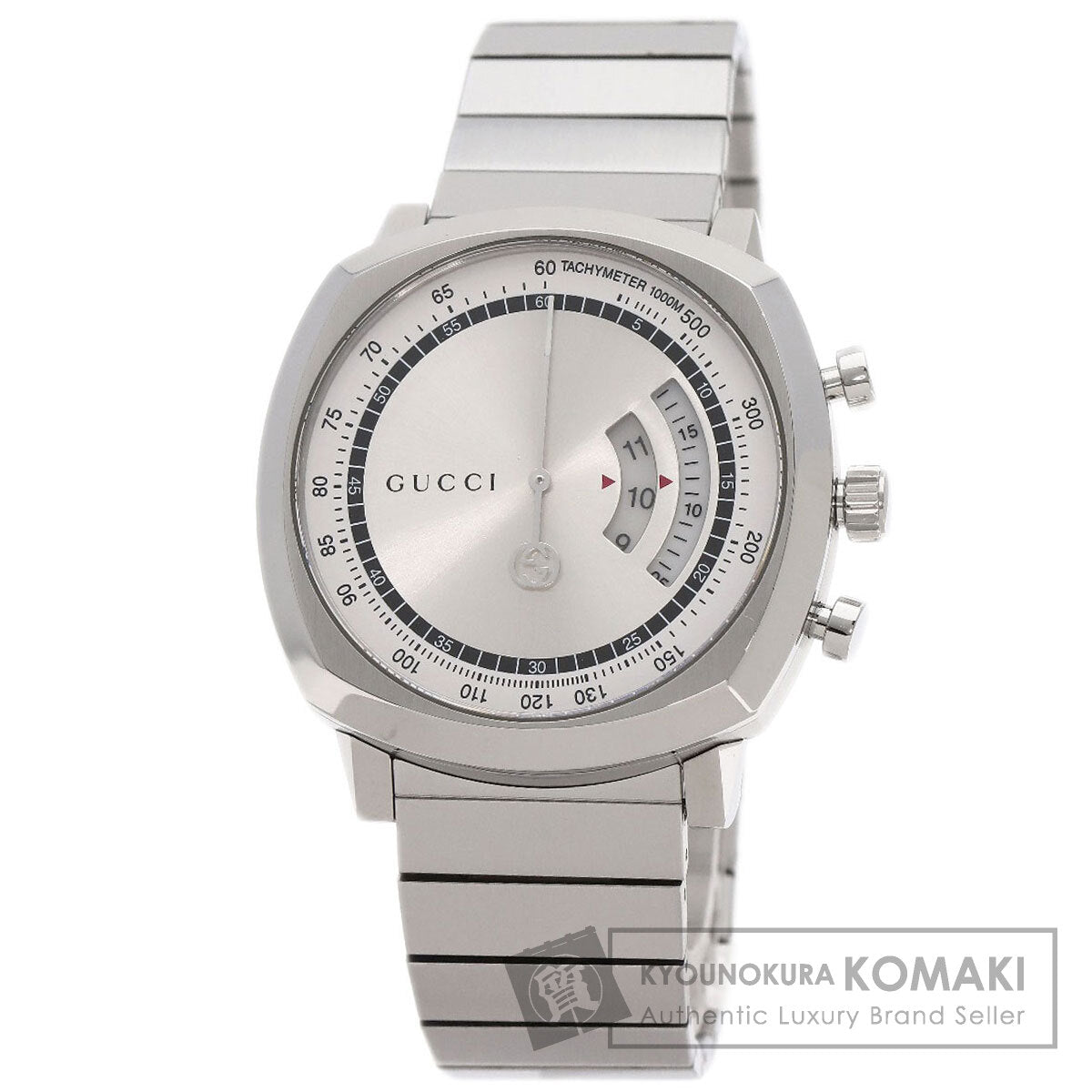 GUCCI グッチ YA157302 グリップ クロノグラフ 腕時計 SS メンズ 中古