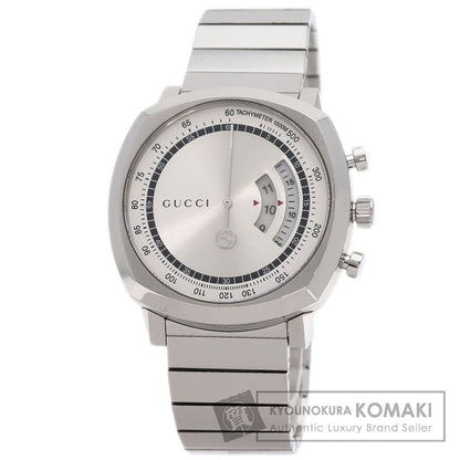GUCCI グッチ YA157302 グリップ クロノグラフ 腕時計 SS メンズ 中古