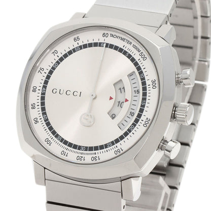 GUCCI グッチ YA157302 グリップ クロノグラフ 腕時計 SS メンズ 中古