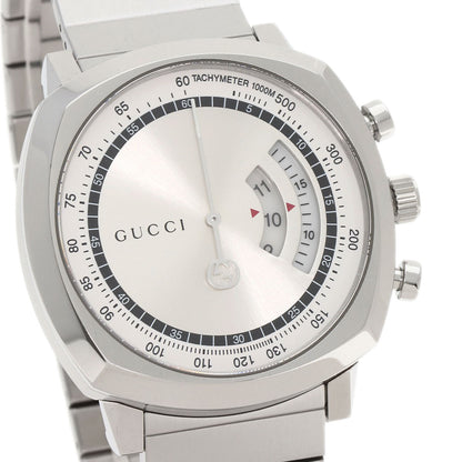 GUCCI グッチ YA157302 グリップ クロノグラフ 腕時計 SS メンズ 中古