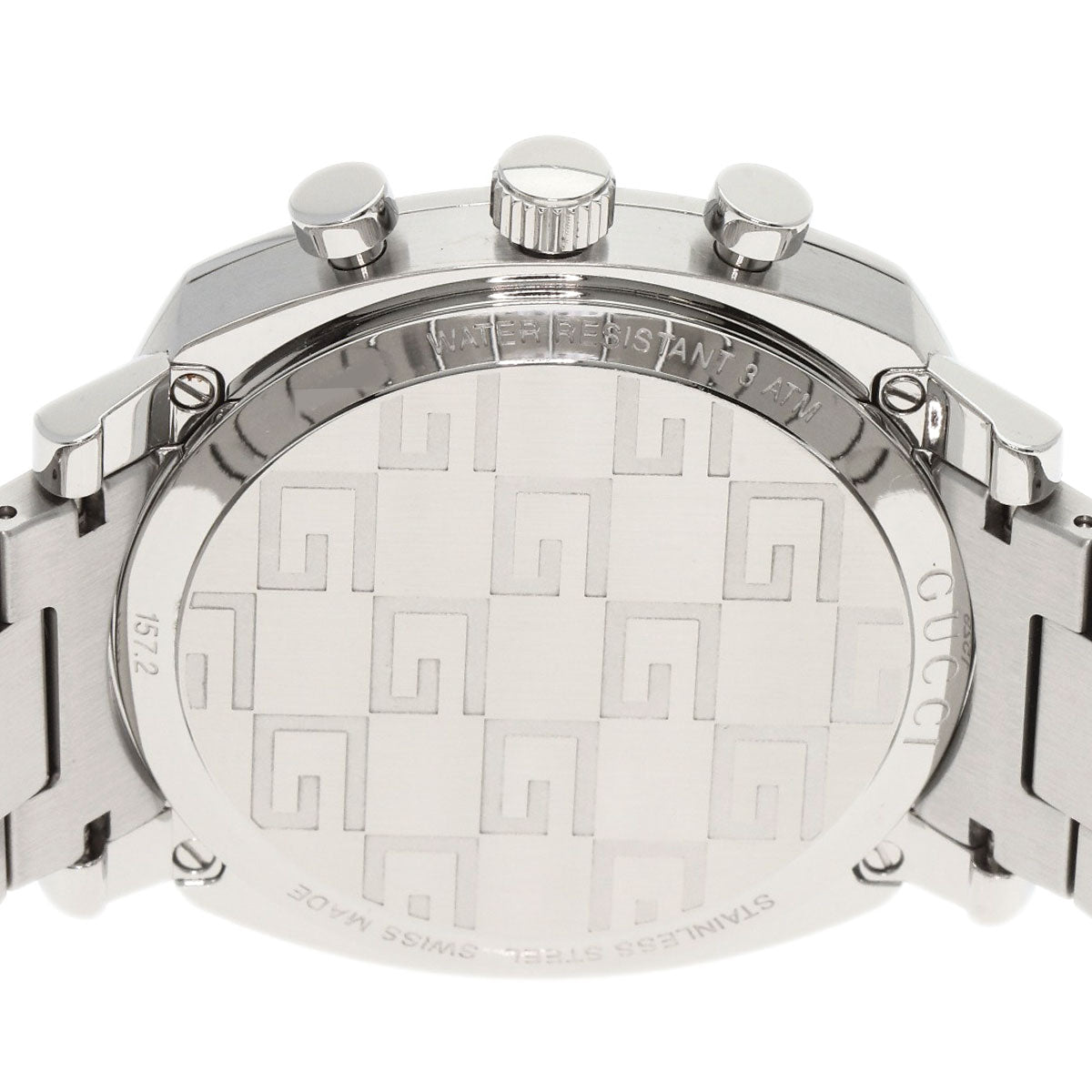 GUCCI グッチ YA157302 グリップ クロノグラフ 腕時計 SS メンズ 中古