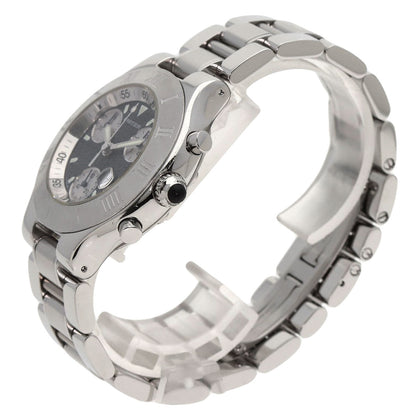 CARTIER カルティエ W10172T2 クロノスカフ デイト 腕時計 SS メンズ 中古
