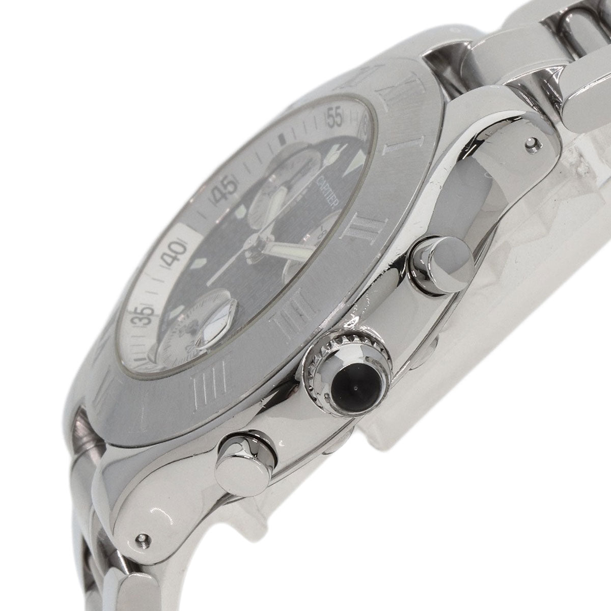 CARTIER カルティエ W10172T2 クロノスカフ デイト 腕時計 SS メンズ 中古