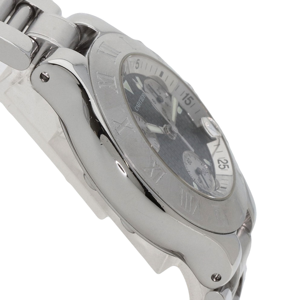 CARTIER カルティエ W10172T2 クロノスカフ デイト 腕時計 SS メンズ 中古