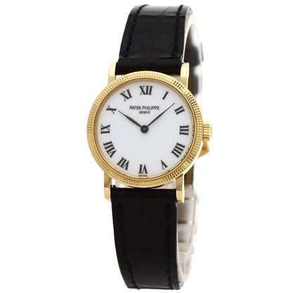 PATEK PHILIPPE パテックフィリップ 4809J-001 カラトラバ 腕時計 K18YG レディース 中古