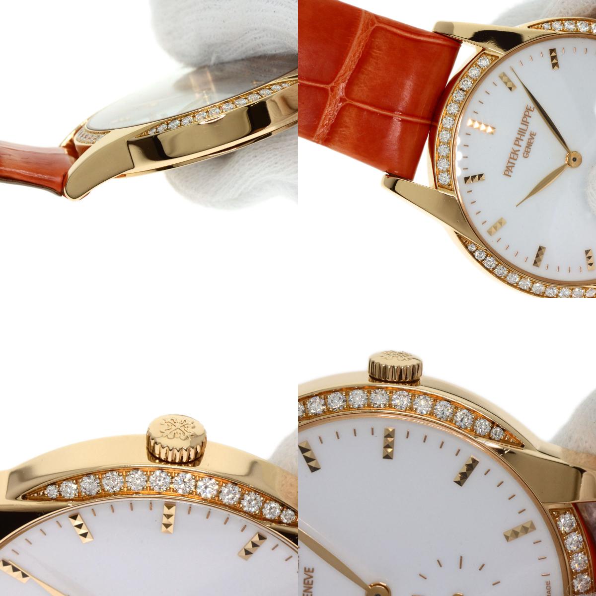 PATEK PHILIPPE パテックフィリップ 7122/200R-001 カラトラバ 腕時計 K18PG レディース 中古