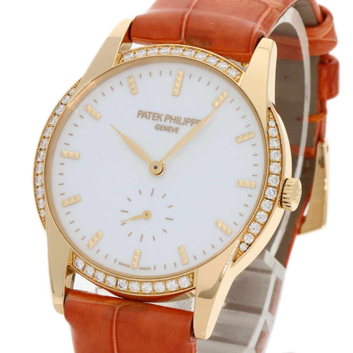 PATEK PHILIPPE パテックフィリップ 7122/200R-001 カラトラバ 腕時計 K18PG レディース 中古