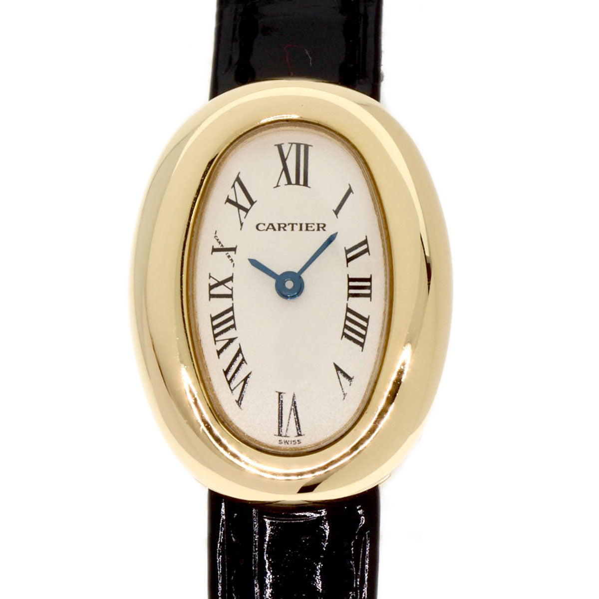 CARTIER カルティエ ミニベニュワール 腕時計 K18YG レディース 中古