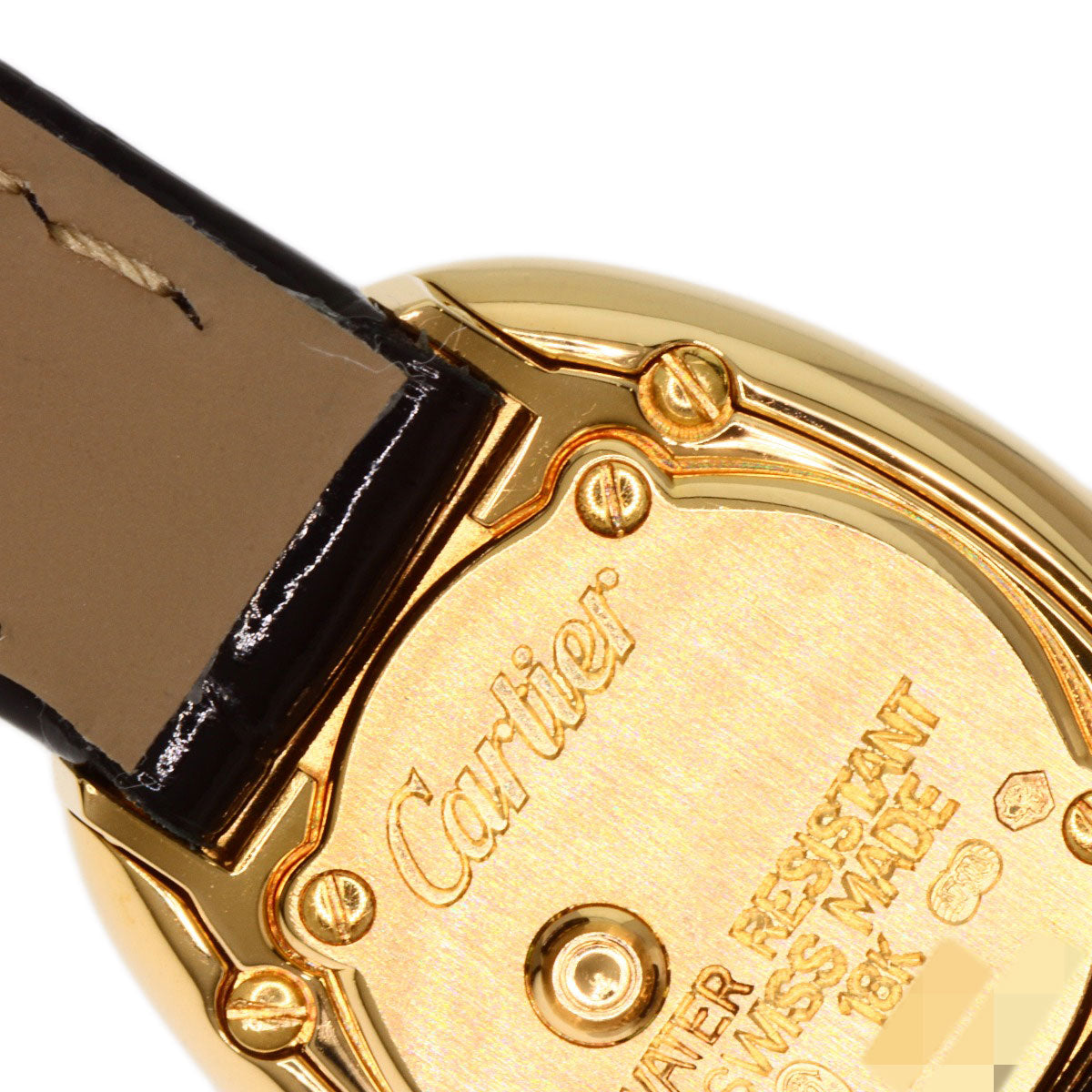 CARTIER カルティエ ミニベニュワール 腕時計 K18YG レディース 中古