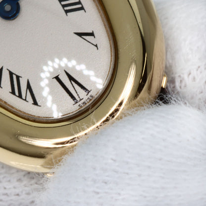 CARTIER カルティエ ミニベニュワール 腕時計 K18YG レディース 中古