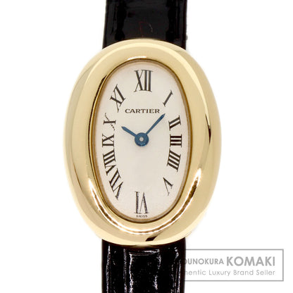 CARTIER カルティエ ミニベニュワール 腕時計 K18YG レディース 中古