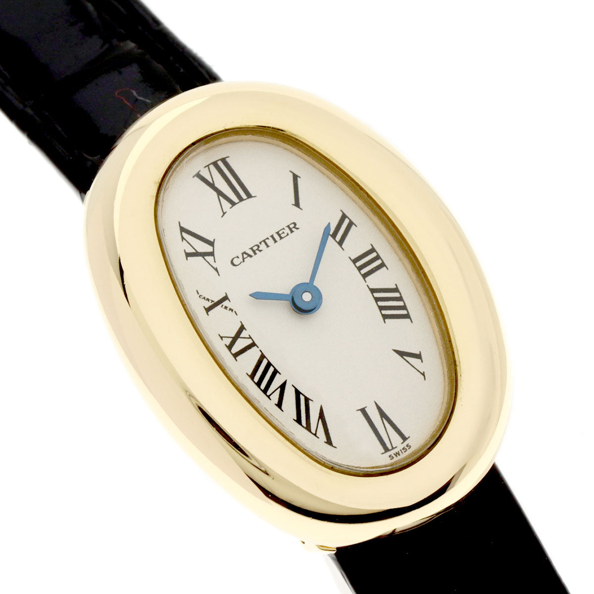CARTIER カルティエ ミニベニュワール 腕時計 K18YG レディース 中古