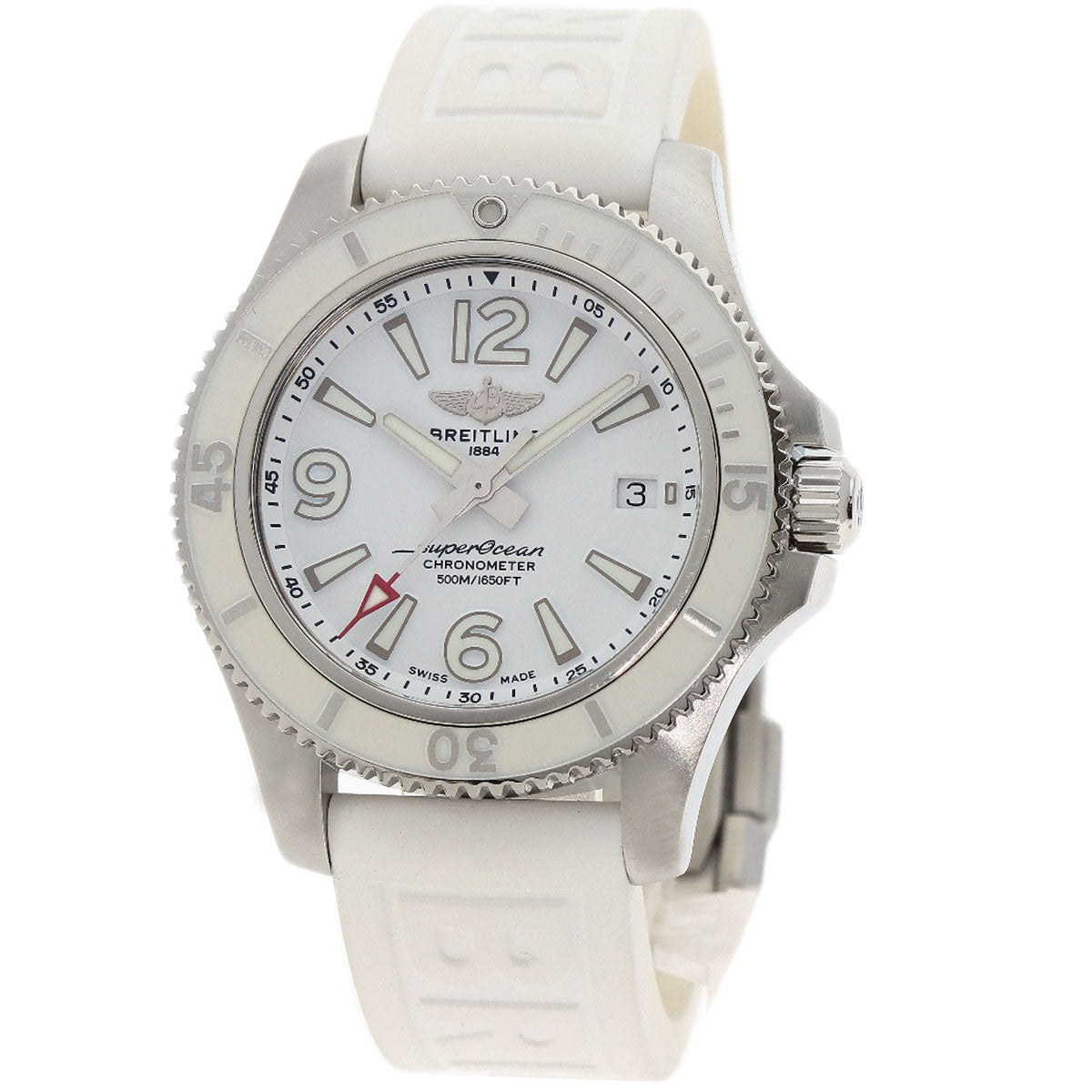 BREITLING ブライトリング A17366 スーパーオーシャン 42 デイト 腕時計 SS メンズ 中古