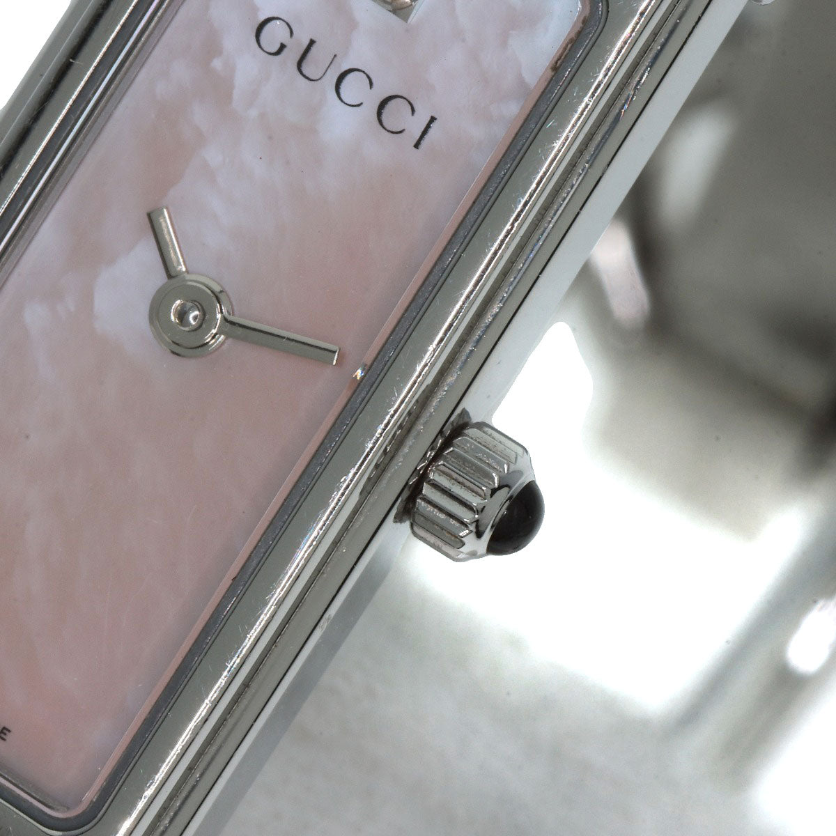 GUCCI グッチ 1500L スクエアフェイス 1P ダイヤモンド 腕時計 SS レディース 中古