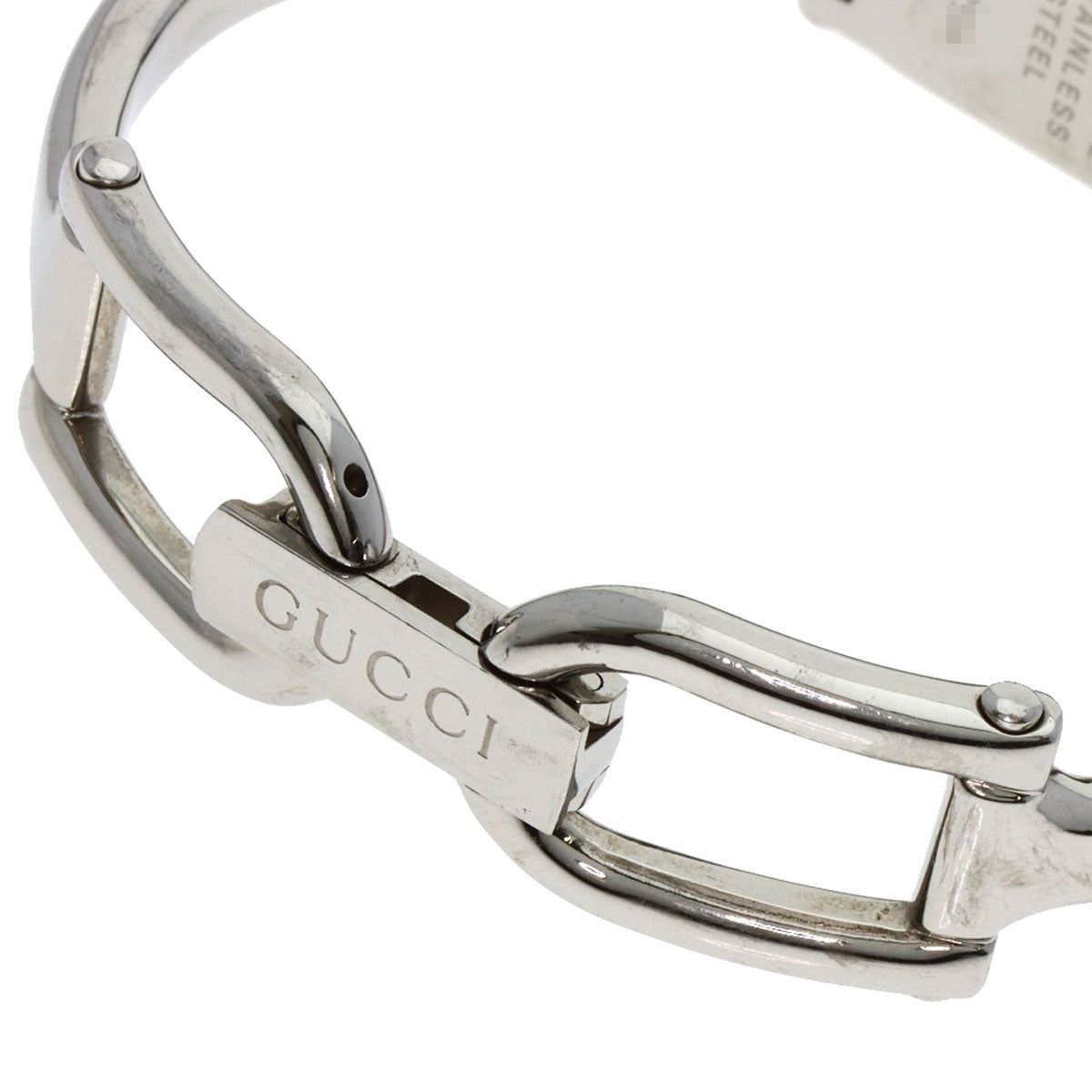 GUCCI グッチ 1500L スクエアフェイス 1P ダイヤモンド 腕時計 SS レディース 中古