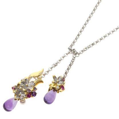 セレクトジュエリー アメジスト Saori Tajima フラワーモチーフ ペンダントトップ 中古 商品画像2