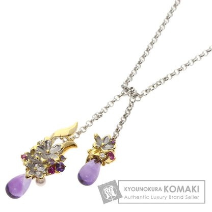 セレクトジュエリー アメジスト Saori Tajima フラワーモチーフ ペンダントトップ 中古 商品画像1