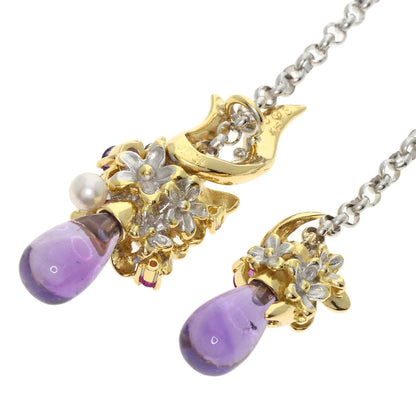 セレクトジュエリー アメジスト Saori Tajima フラワーモチーフ ペンダントトップ 中古 商品画像5
