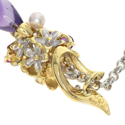 セレクトジュエリー アメジスト Saori Tajima フラワーモチーフ ペンダントトップ 中古 商品画像6