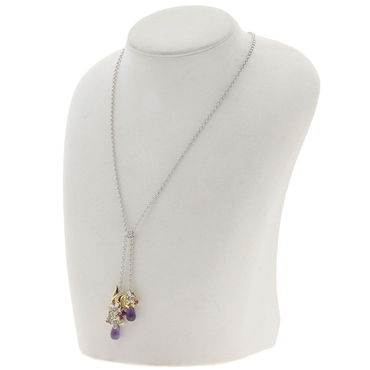 セレクトジュエリー アメジスト Saori Tajima フラワーモチーフ ペンダントトップ 中古 商品画像9