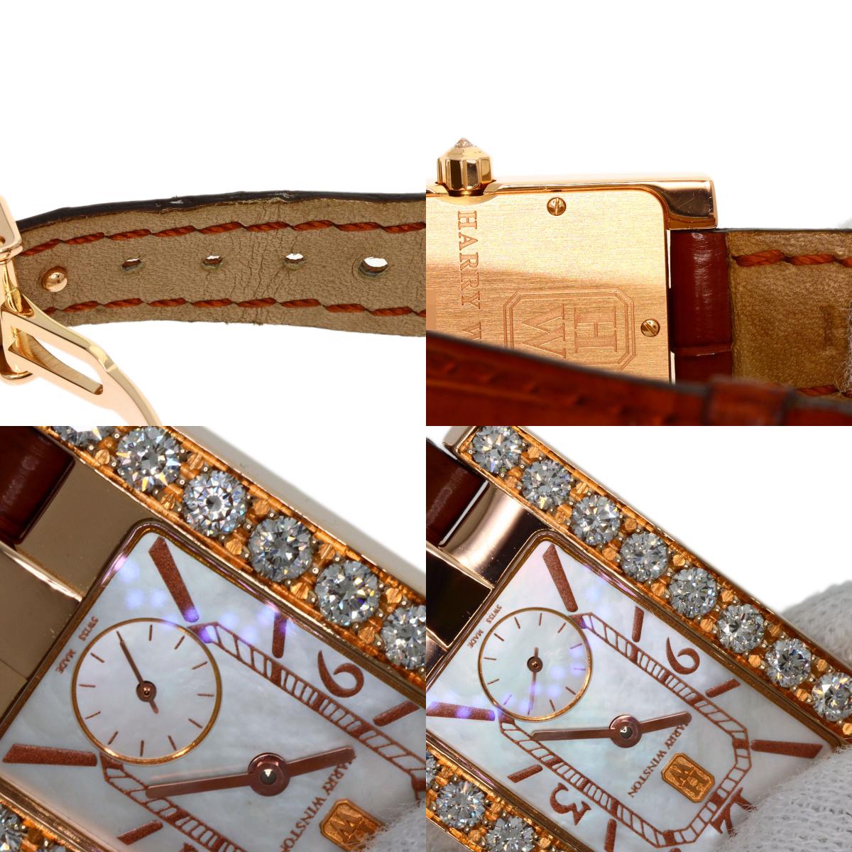 HARRY WINSTON ハリーウィンストン 310LQR AVEQHM21RR029 アヴェニュー 腕時計 K18PG レディース 中古
