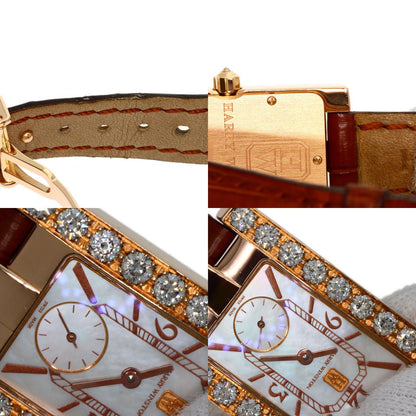 HARRY WINSTON ハリーウィンストン 310LQR AVEQHM21RR029 アヴェニュー 腕時計 K18PG レディース 中古