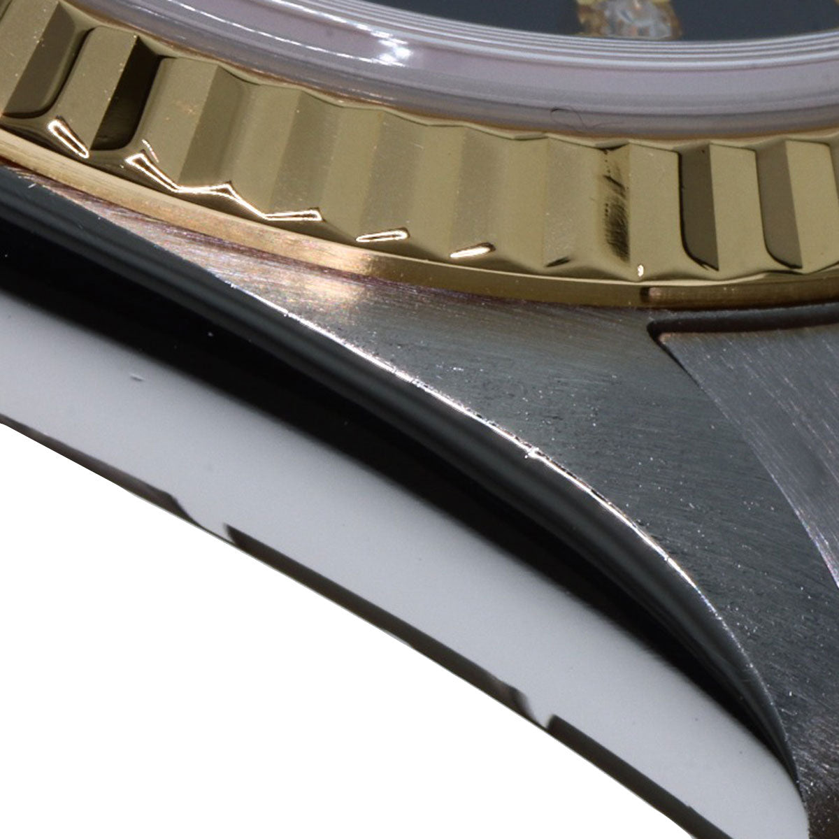 ROLEX ロレックス 16233G デイトジャスト 10P ダイヤモンド 腕時計 SS メンズ 中古