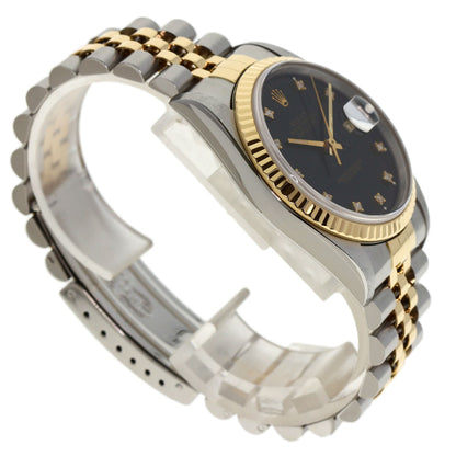 ROLEX ロレックス 16233G デイトジャスト 10P ダイヤモンド 腕時計 SS メンズ 中古